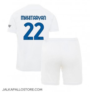 Inter Milan Henrikh Mkhitaryan #22 Vieraspaita Lapsille 2023-24 Lyhythihainen (+ shortsit)